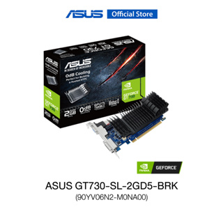 ASUS GT730-SL-2GD5-BRK (90YV06N2-M0NA00), VGA card, GeForce GT 730 2GB GDDR5 low profile graphics card for silent HTPC build (with I/O port brackets)