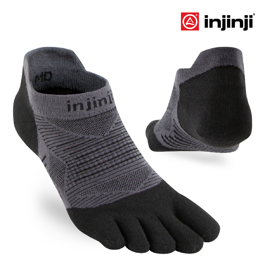injinji-ถุงเท้าวิ่ง-แยกนิ้ว-run-lw-no-show-รุ่นวิ่งซ่อนข้อ-สีเทาเข้ม-ของแท้