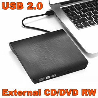 External USB 2.0 CD / DVD RW CD Writer Drive Burner Reader Player Slim Portable Optical Drive for Laptop PC Desktop
