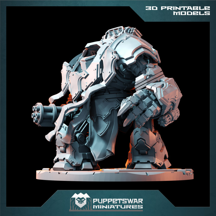 Knight Enforcer MK2 - High quality and detailed 3d print miniature ...