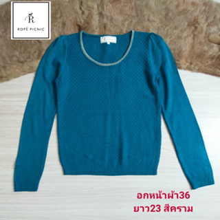 ROPE PICNIC เสื้อสเวตเตอร์ ไหมพรม แขนยาว ผ้านุ่ม ใส่สบาย มือสองสภาพใหม่ ขนาดไซส์ดูภาพแรกค่ะ งานจริงสวยค่ะ