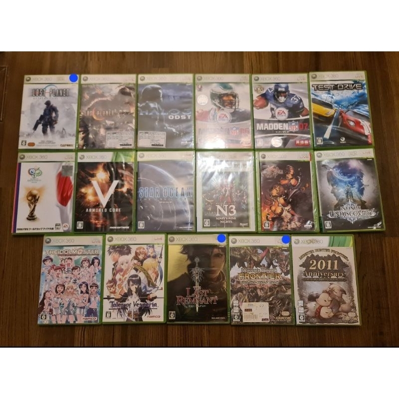 แผ่นxbox360ของแท้มือสอง-แผ่น-zone-ntsc-j-แผ่นละ-100