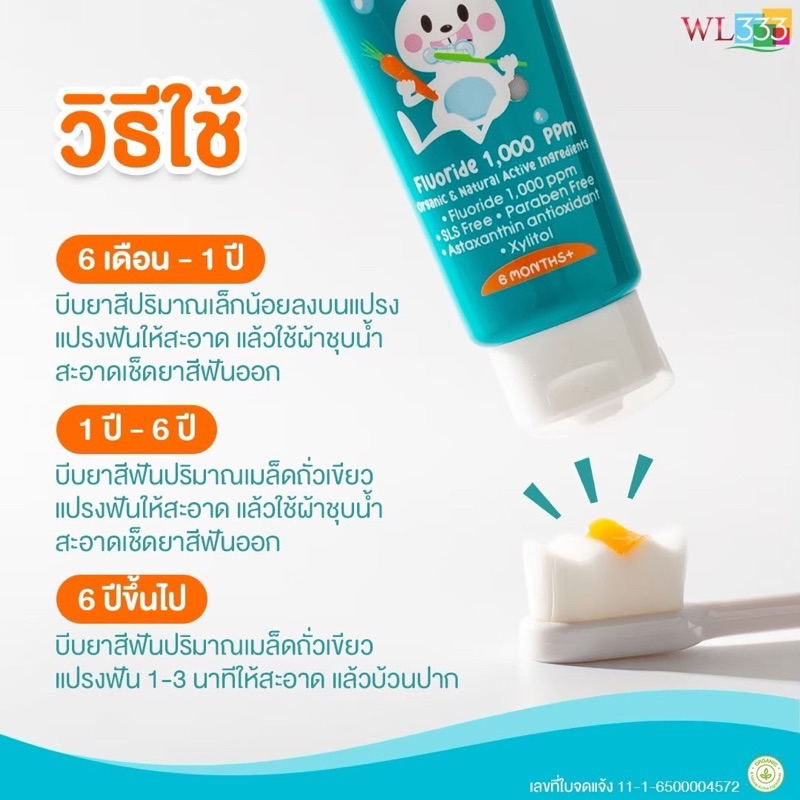 ยาสีฟันเด็ก-ยาสีฟันwondersmilekids-ยาสีฟันลูกรัก-ของแท้ส่งฟรี