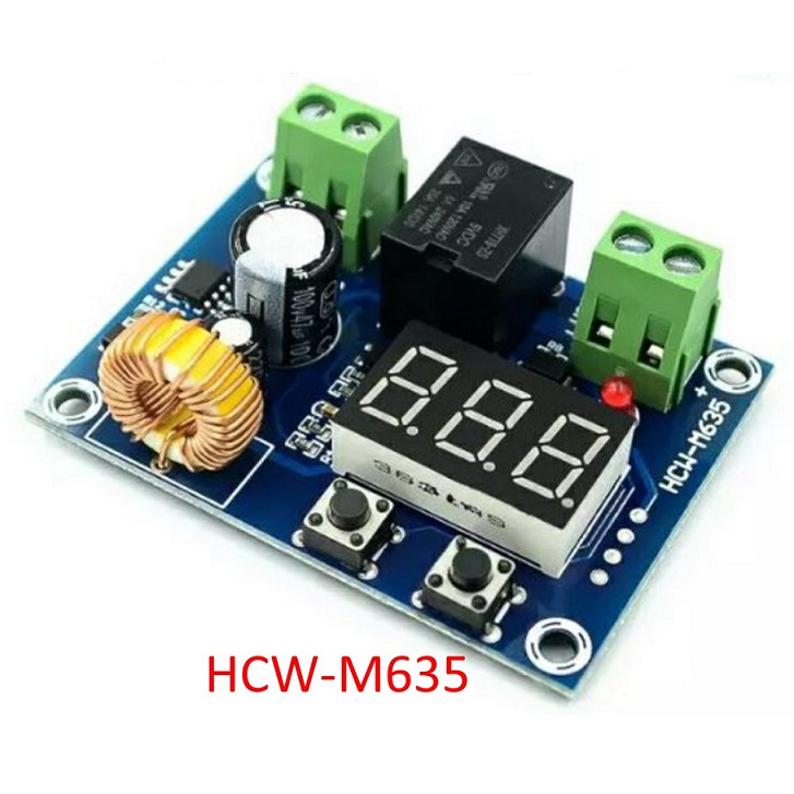 hcw-m635-xh-m609-low-voltage-protection-dc-6-36v-20a-under-or-low-voltage-module-โมดูลต่ำตัด-เต็มต่อ