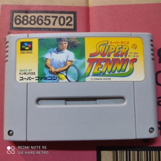 ตลับแท้ Super Tennis SFC เกมส์เทนนิส สุดมันส์ ใช้งานได้ปกติ