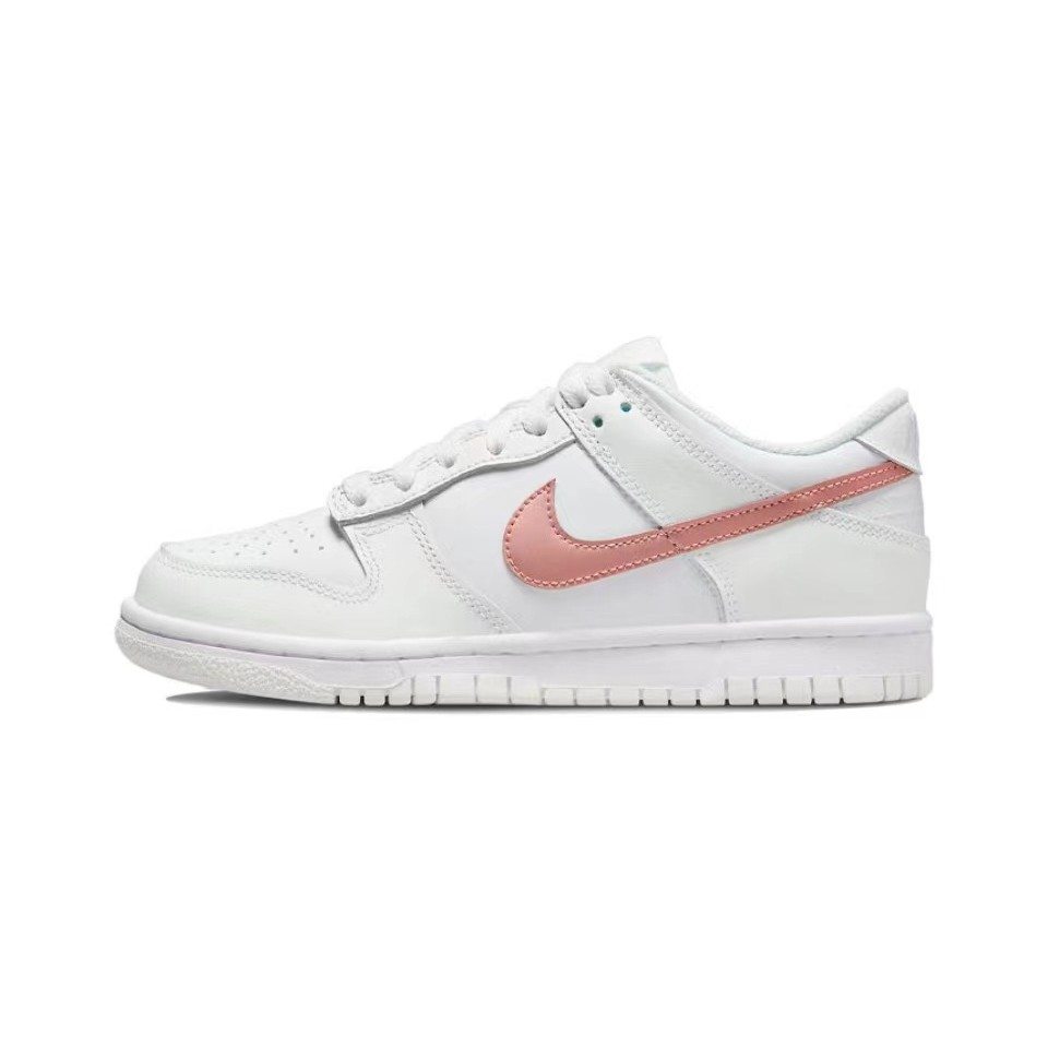 รองเท้าผ้าใบ-nike-dunk-low-retro-casual-low-top-แท้-100-รองเท้าผ้าใบสีขาวสีชมพู