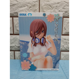 (ของแท้ มือ1) Gotoubun no Hanayome Nakano Miku Chokonose SEGA