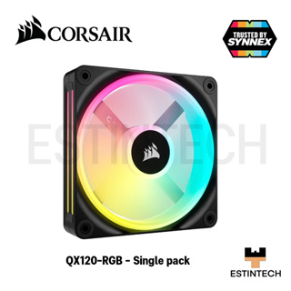 CASE FAN (พัดลมเคสคอมพิวเตอร์) Corsair QX120 RGB Single pack ของใหม่ประกัน 2ปี