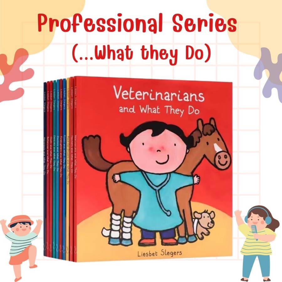 หนังสือชุด-professional-series-and-what-they-do-หนังสือเด็กภาษาอังกฤษ-หัดอ่านภาษาอังกฤษ-อาชีพ-อาชีพในฝัน