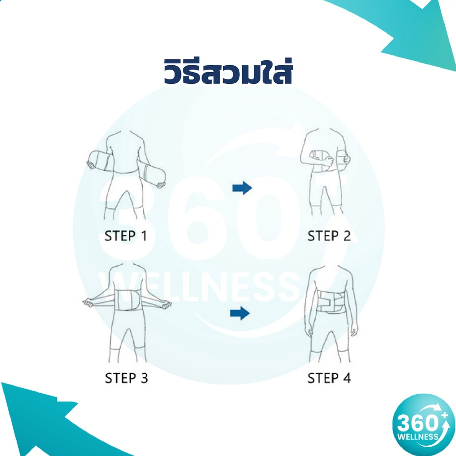 360wellness-เข็มขัดรุ่นใหม่ล่าสุด-เข็มขัดพยุงหลัง-เข็มขัดรัดหน้าท้อง-เข็มขัดพยุงเอว-ปรับกระชับสัดสัดส่วน