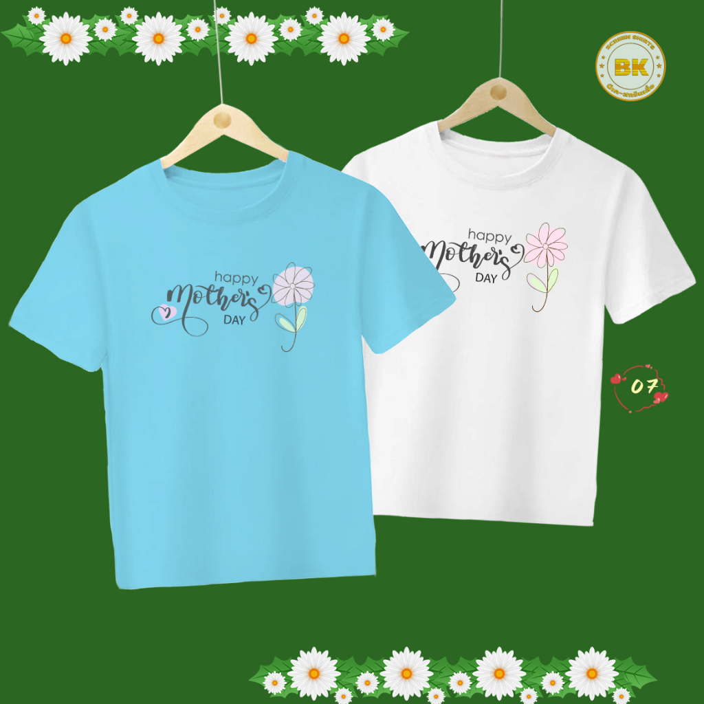 เสื้อวันแม่-สกรีนลาย-happy-mothers-day-m07-เสื้อฟ้าวันแม่-เสื้อรักแม่