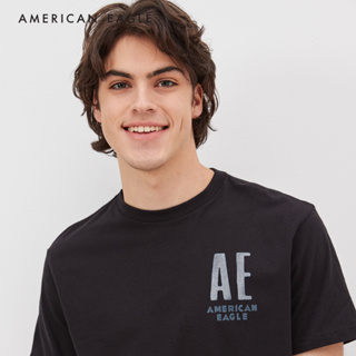 American Eagle Super Soft Logo Graphic T-Shirt เสื้อยืด ผู้ชาย กราฟฟิค (NMTS 017-2861-001)