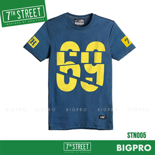 7th Street เสื้อยืด แนวสตรีท รุ่น NUMBER 69 (กรม) STN005 ของแท้