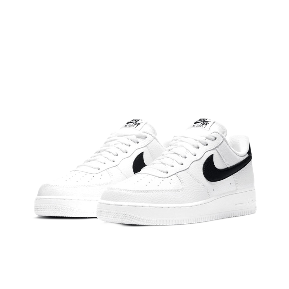 ลิขสิทธิ์แท้-nike-air-force-1-low-white-and-black-classic-retro-wear-resistant-non-slip-low-top-casual-shoes-white-bla