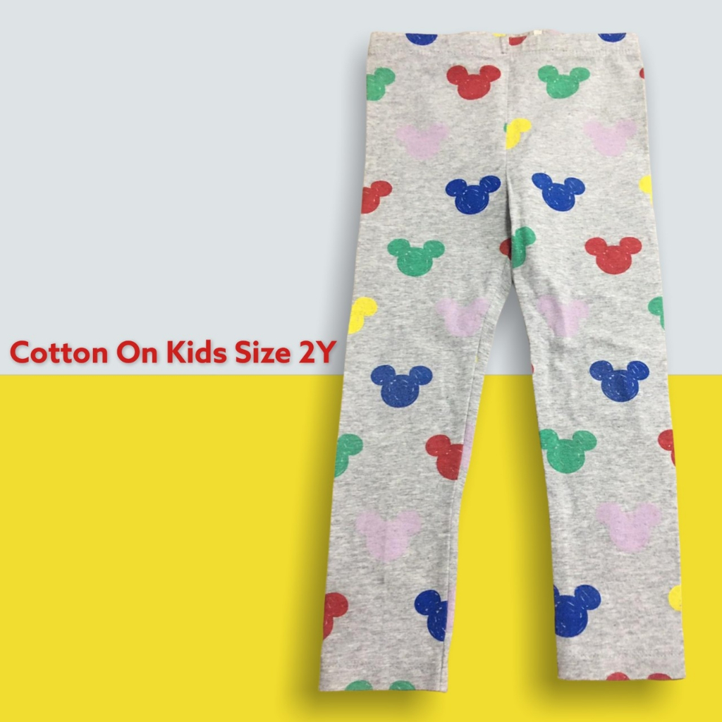 เลคกิ้งหัวมิคกี้เม้าส์ Cotton on Kids (Size 2Y) Shopee Thailand