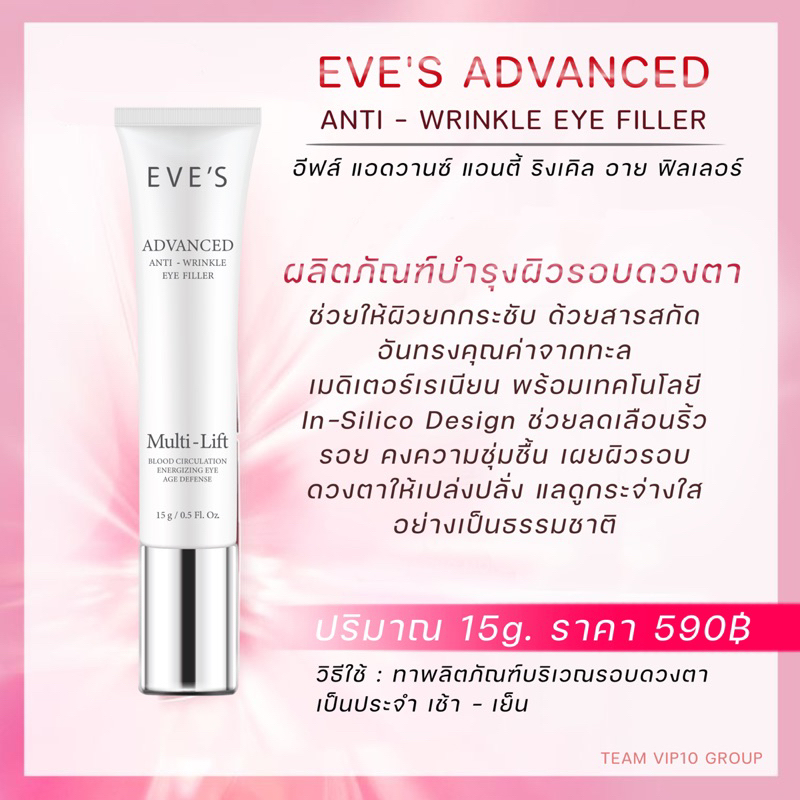 eves-ผลิตภัณฑ์บำรุงผิวรอบดวงตา-แก้ปัญหาใต้ตาหมองคล้ำ