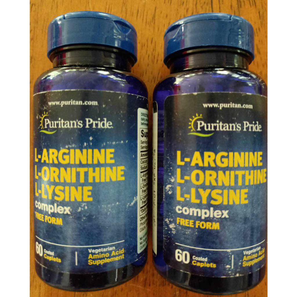 ราคาพิเศษ-ฉลากมีรอยถลอกจากการขนส่ง-puritan-l-arginine-l-ornithine-l-lysine-tri-amino-acid-60-เม็ด-กรดอะมิโน