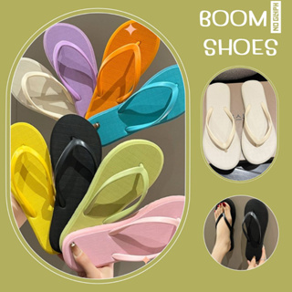 BOOM💣รองเท้าแตะหูหนีบ Summer Taste พื้นยางนุ่มน้ำหนักเบา 8 สี เบอร์ 35-40