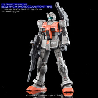 Water Decal [HG] RGM-79 GM  [MOROCCAN FRONT TYPE] ของแท้จาก G-Rework