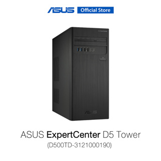 ASUS ExpertCenter D5 Tower (D500TD-3121000190), Desktop PC, Intel Core i3-12100, Intel B660 Chipset, 4GB DDR4 U-DIMM, 256GB PCIe 3.0 SSD, DOS
