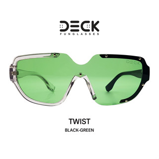 DECK แว่นตากันแดด รุ่น TWIST - BLACK-GREEN