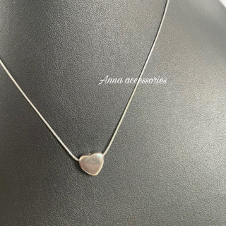 lovely necklace stainless steel | ส่งจากไทย🇹🇭 สร้อยคองานสแตนเลสจี้หัวใจสีเงิน ไม่ลอกไม่ดำ โดนน้ำโดนเหงื่อได้