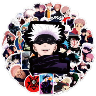 ✨พร้อมส่ง✨50แผ่น มหาเวทย์ผนึกมาร  Jujutsu Kaisen พีวีซี กันน้ำ สติ๊กเกอร์ Sticker 咒術迴戰