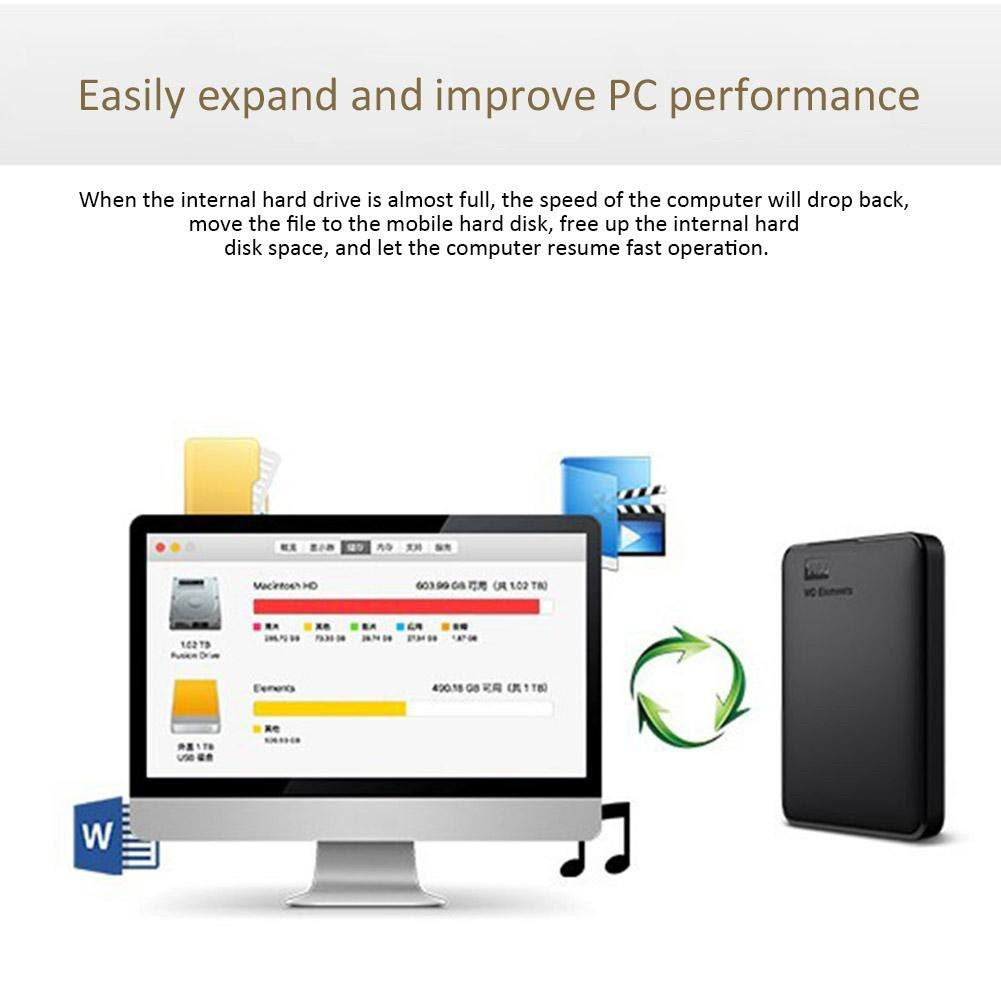 western-digital-hdd-2tb-1tb-external-harddisk-ฮาร์ดดิสพกพา-usb-3-0ฮาร์ดไดรฟ์คุณภาพสูง-รับประกัน-3-ปี