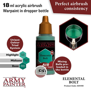 🔥มีของพร้อมส่ง🔥 Army Painter Air Elemental Bolt - 18ml AP-AW1419 สีอะคริลิค สูตรพ่น ใช้กับ Airbrush Water Based Acrylic