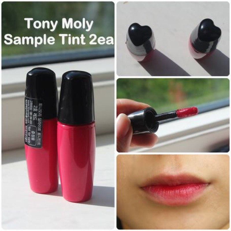 ของแท้-ขายดีในเกาหลี-tony-moly-delight-tony-tint-mini-02-red-3-5ml-ลิปสติก-บำรุงฝีปาก-ชุ่มชื่นไม่แห้ง