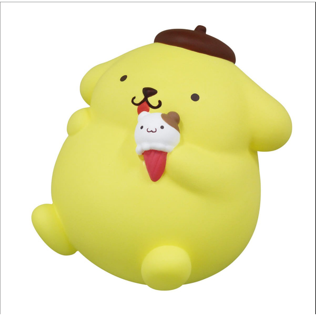 พร้อมส่ง-กาชาปอง-pompompurin-ate-too-much-figure