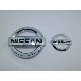 LOGO NISSAN ถูกและดี LOGO NISSAN ALMERA โลโก้หน้ากระจัง ALMERA ปี2014-2018 ขนาด14x12ซม+โลโก้ฝากระโปรงท้าย ขนาด8x7.ซม