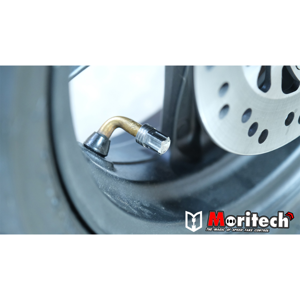 จุ๊บลม จุกลมสแตนเลส Moritech (หัวเฟือง) ใส่ได้ทั้งรถยนต์ และมอเตอร์ไซค์ ...
