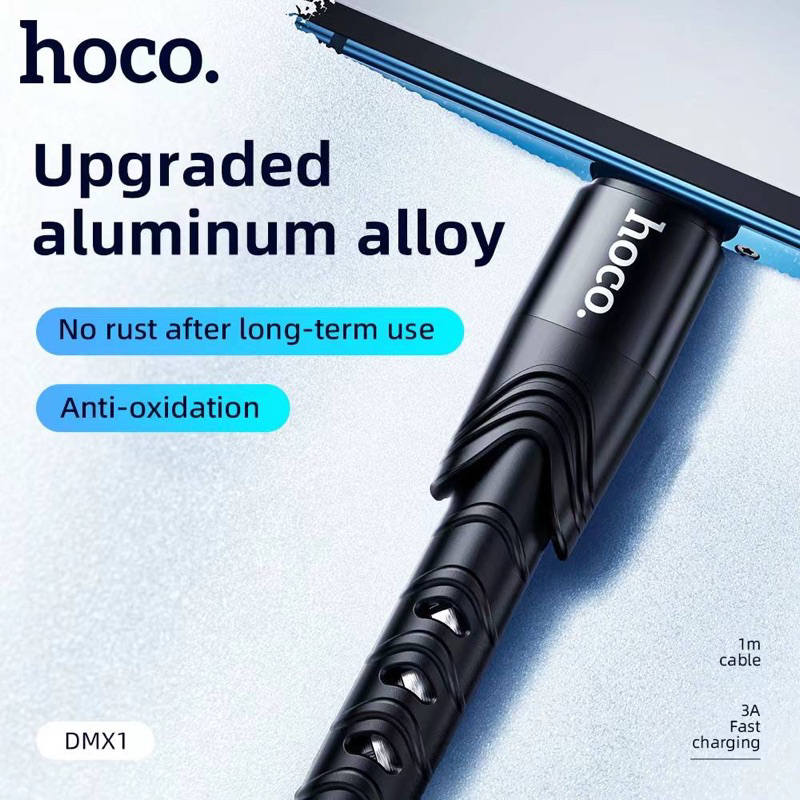 มาใหม่-hoco-dmx1-สายชาร์จ-3a-premium-quick-charging-exquisite-amp-practical-data-cable-for-typec-micro