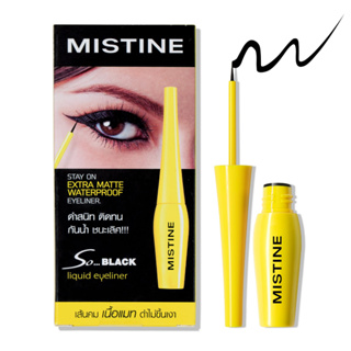 eyeliner mistine so black แบบน้ำ กล่องสีเหลือง