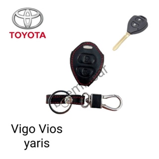 ซองหนังหุ้มรีโมทกุญแจ Toyoto Vios Vigo Yaris เก่า