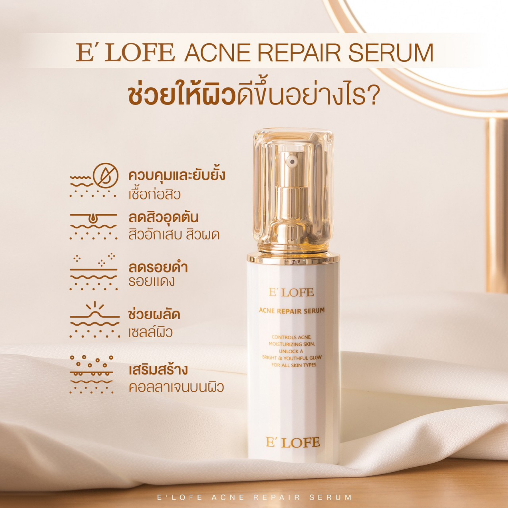 e-lofe-acne-repair-serum-เอโลฟ-แอคเน่-รีแพร์-เซรั่ม-บำรุงผิวหน้า-ลดเลือนรอยแดง-ลดสิว-กระจ่างใส