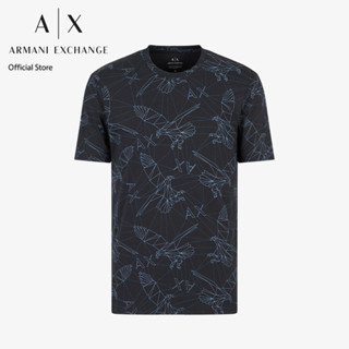 AX Armani Exchange เสื้อยืดผู้ชาย รุ่น AX3RZTBPZJ9TZ55JA - สีกรมท่า