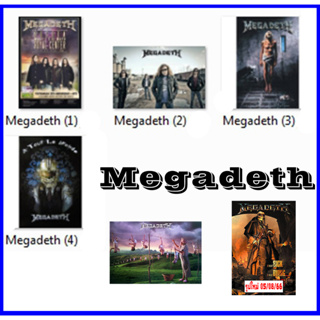 โปสเตอร์ Megadeth (6แบบ) เมกาเดท วง ดนตรี รูป ภาพ ติดผนัง สวยๆ ภาพติดผนัง poster 34.5 x 23.5 นิ้ว (88 x 60 ซม.โดยประมาณ)