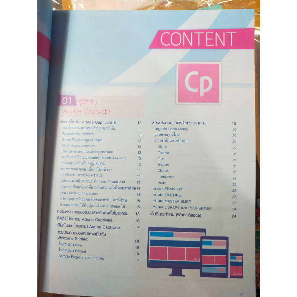 หนังสือมือสอง-หนังสือคอมพิวเตอร์-ออกแบบสื่อการสอนด้วย-adobe-captivate-8-สภาพสะสม-ผ่านการใช้งาน