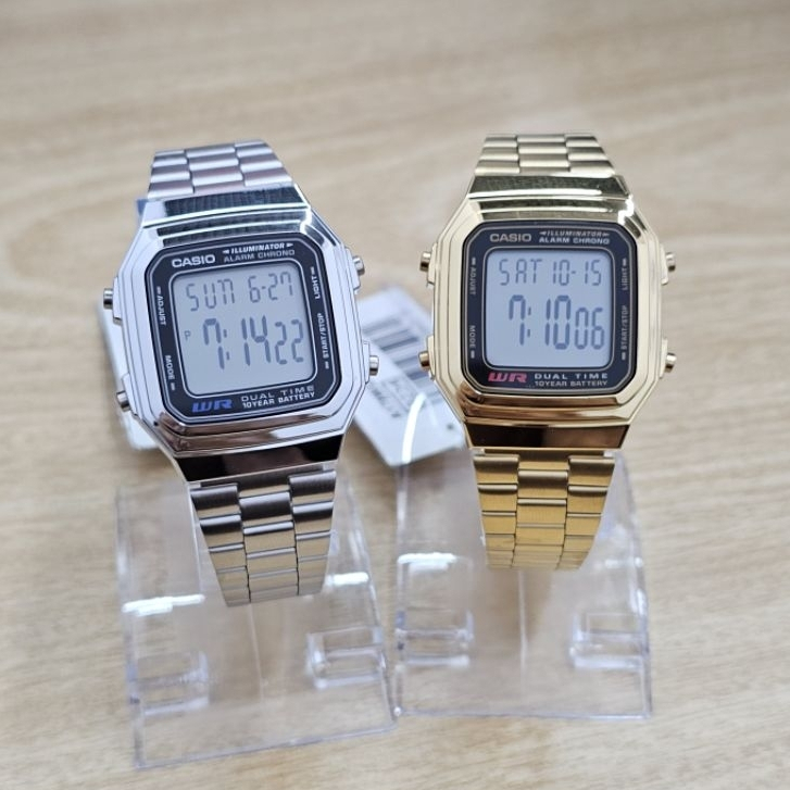 ของแท้-casio-นาฬิกาข้อมือ-รุ่น-a178wa-1adf-a178wga-1adf-รับประกัน-1-ปี