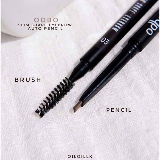 odbo-slim-shape-eyebrow-auto-pencil-od703-ดินสอเขียนคิ้วแบบแท่งหมุนระบบออโต้ล็อค