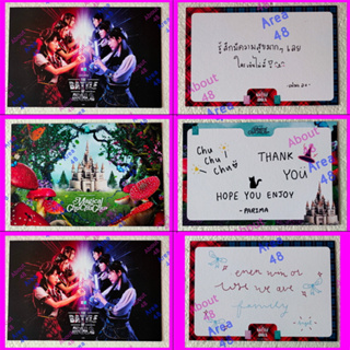 Message Card เฟม แองเจิ้ล คอนเสิร์ต ฺBNK48 CGM48 Battle battle idols ปะริมะ Magical ChuChuChu Concert Bnk Cgm Postcard