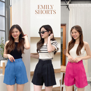 Emily Shorts - กางเกงขาสั้นผ้าหนาขอบอัดกาว