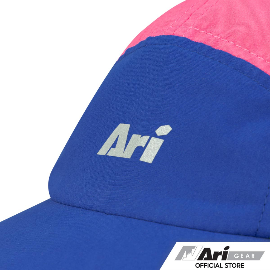 ari-windflow-running-cap-blue-volt-pink-หมวกอาริ-วินโฟล์-สีน้ำเงิน