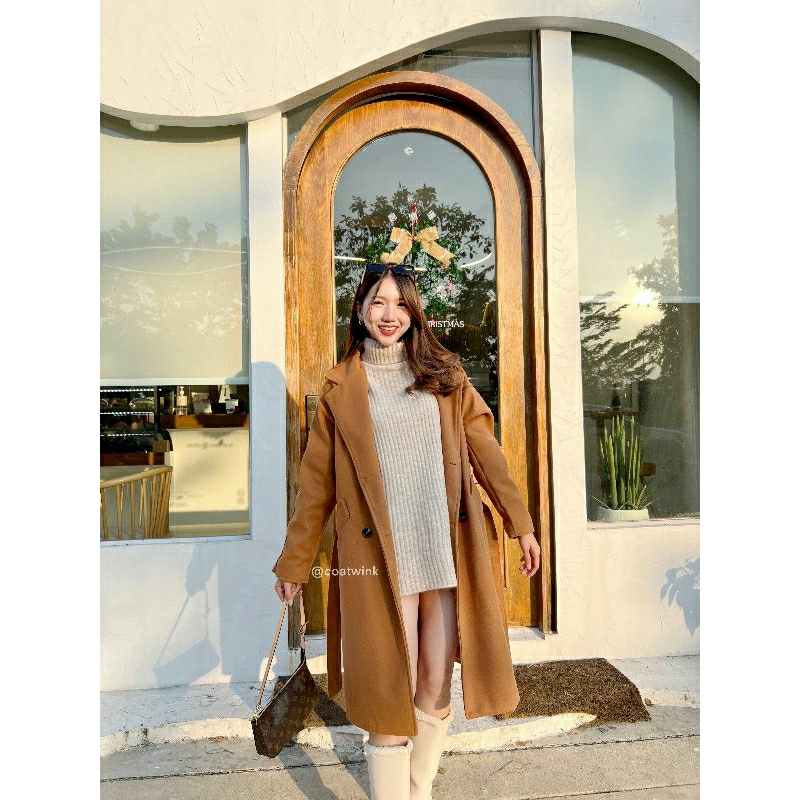 bebe-wool-long-coat-โค้ทยาว-ทรงสวย