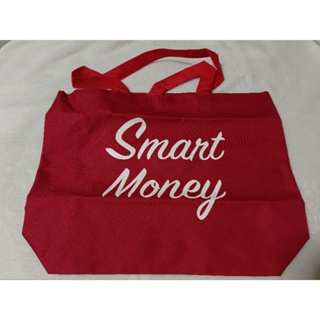 กระเป๋าผ้า smart money สีแดง