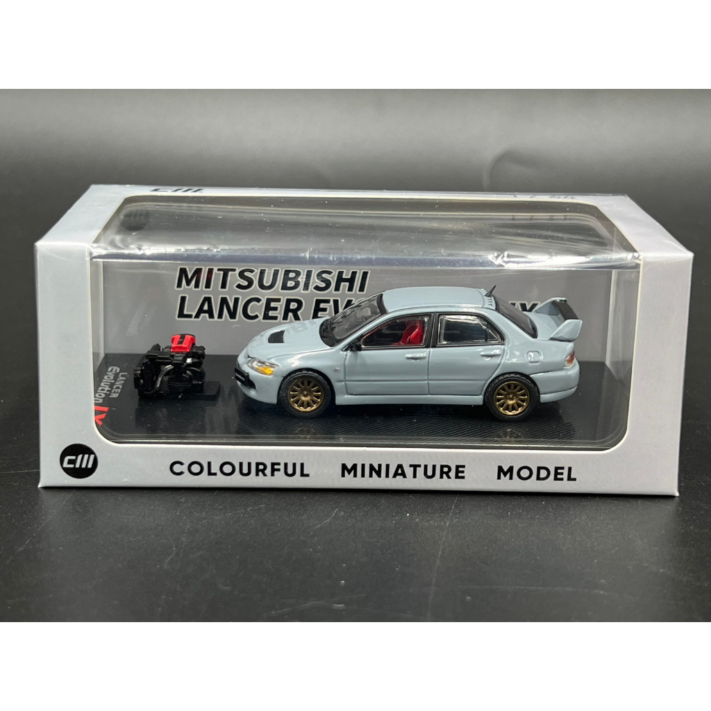 CM model 1:64 Mitsubishi Lancer Evo IX gray with engine | Shopee Thailand