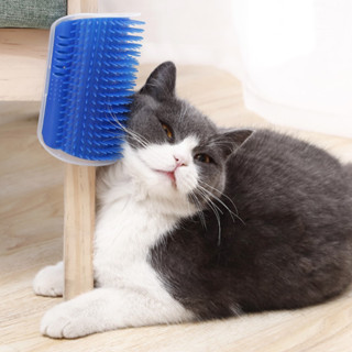 แปรงแบบเข้ามุมกำจัดขน สำหรับสัตว์เลี้ยงติดขาโต๊ะ Cat Selfgroomer