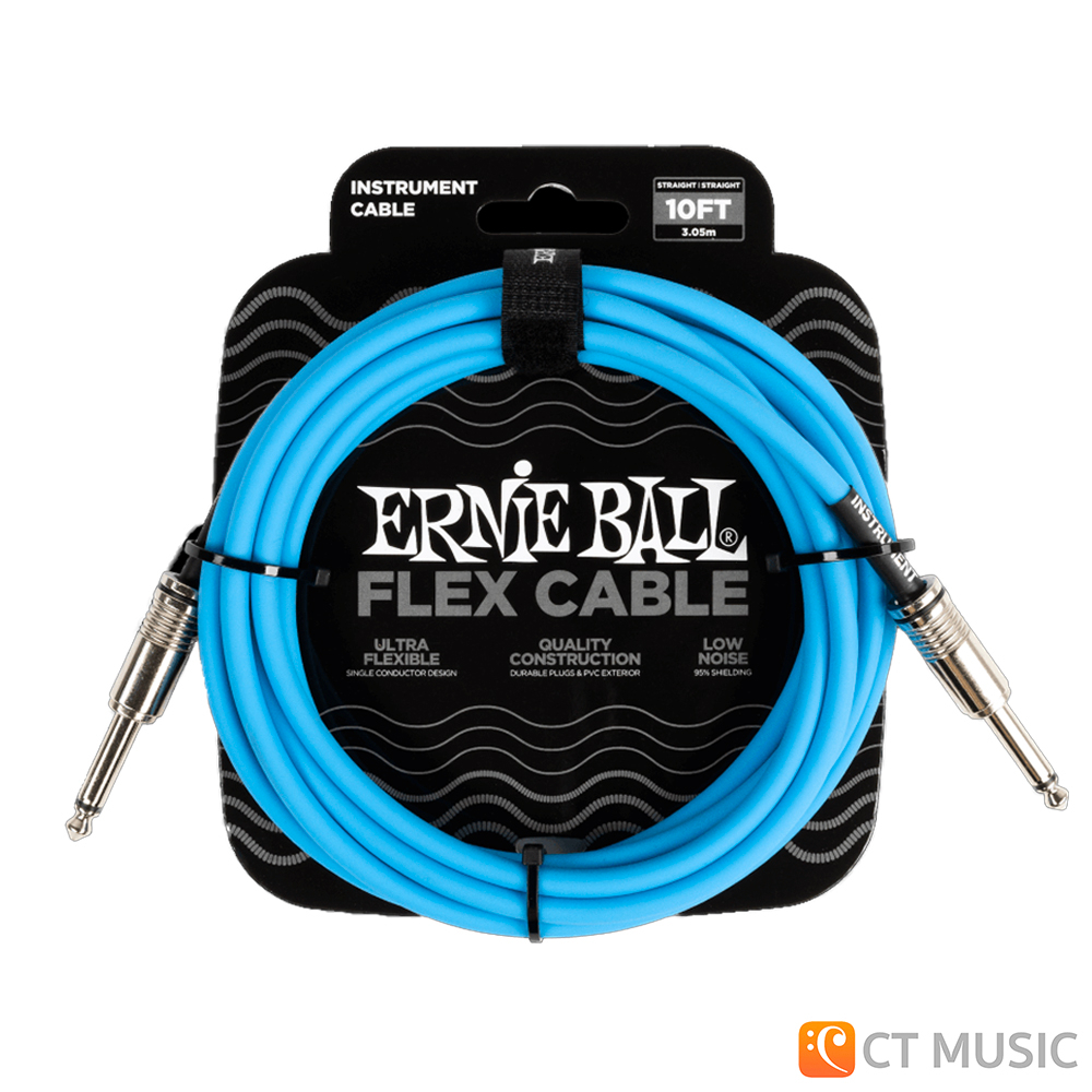 ernie-ball-flex-instrument-cable-10ft-straight-straight-สายเคเบิ้ล-สายแจ็ค